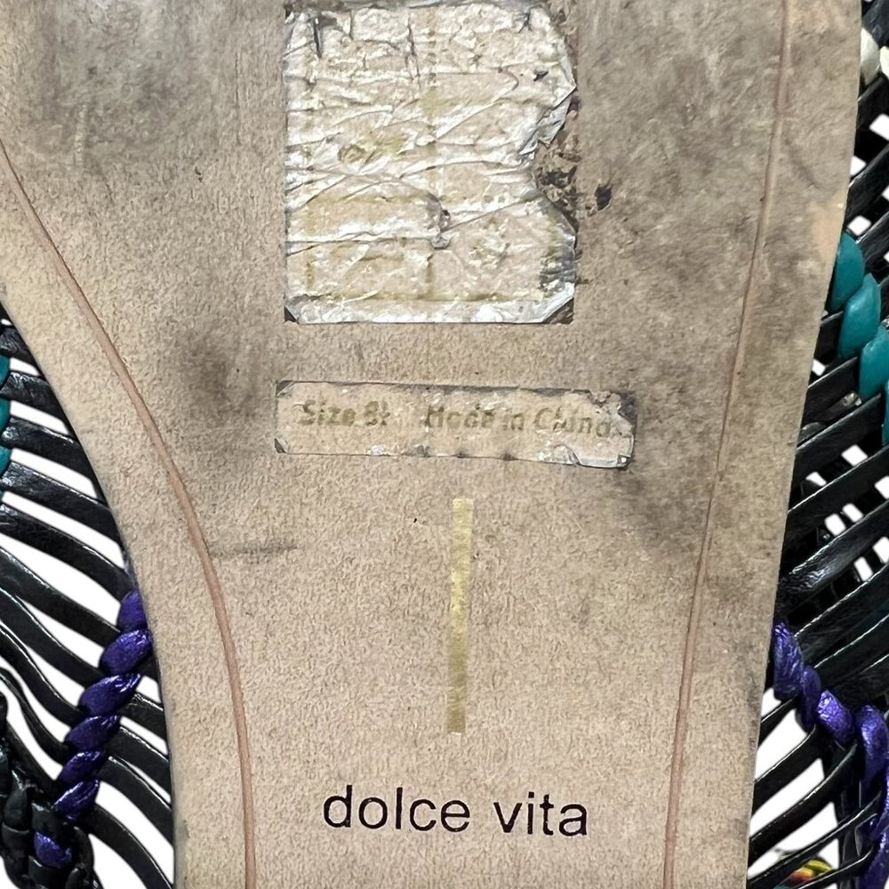 Dolce Vita Baez Woven Womens Slip On Mule flats sandals Size 8.5 - Picture 6 of 8